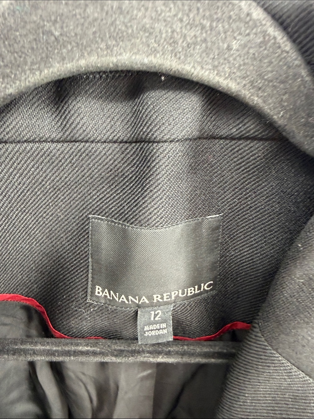 Banana Republic Lido Sculpted wool single button black professional blazer sz 12 - Picture 6 of 8